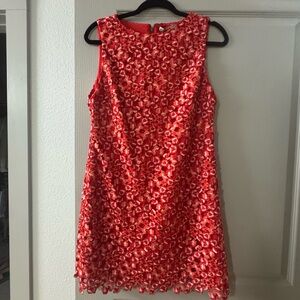 Alice + Olivia Bright Poppy Floral Dress